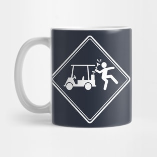 Golf Cart Accident (White) Mug